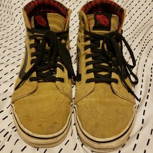 Van's Khaki Sk8 Skateboard Shoes